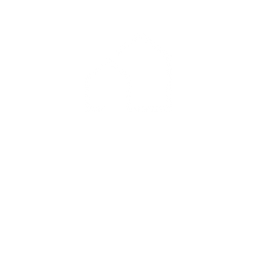A black and white image of a house with the words "Sunridge Apartments" written below it.